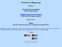 Tablet Screenshot of libpng.org